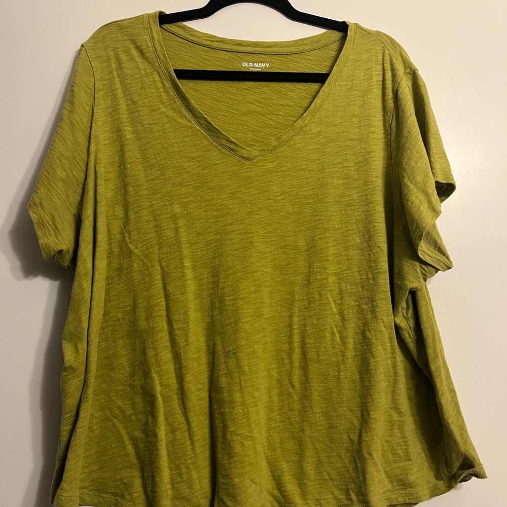 Old Navy Women's Green Short Sleeve Tee